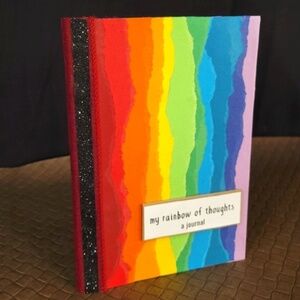 My Rainbow of Thoughts Unlined Journal Sketchbook